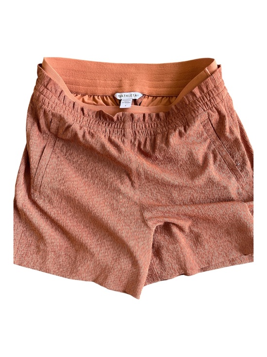 Athleta Pants - NWOT Athleta Echo Textured Lined Running Shorts Rust Orange Size 6